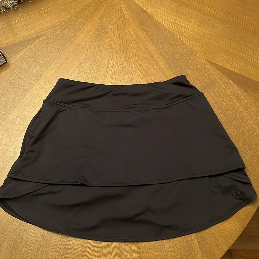 FootJoy Women’s Performance Layered Skort - Black - Size Medium